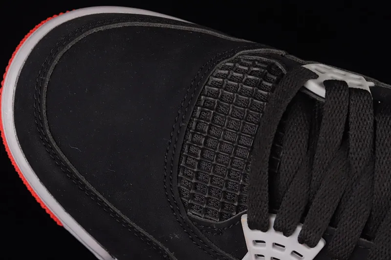 All categories Air Jordan Jordan series basketball shoes Air Jordan 4 foreign trade version Air Jordan 4 Retro "Bred" AJ4 Jordan 4 first year re-engraved new black and red first layer frosted 308497-060